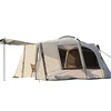 Beige car tail tunnel tent