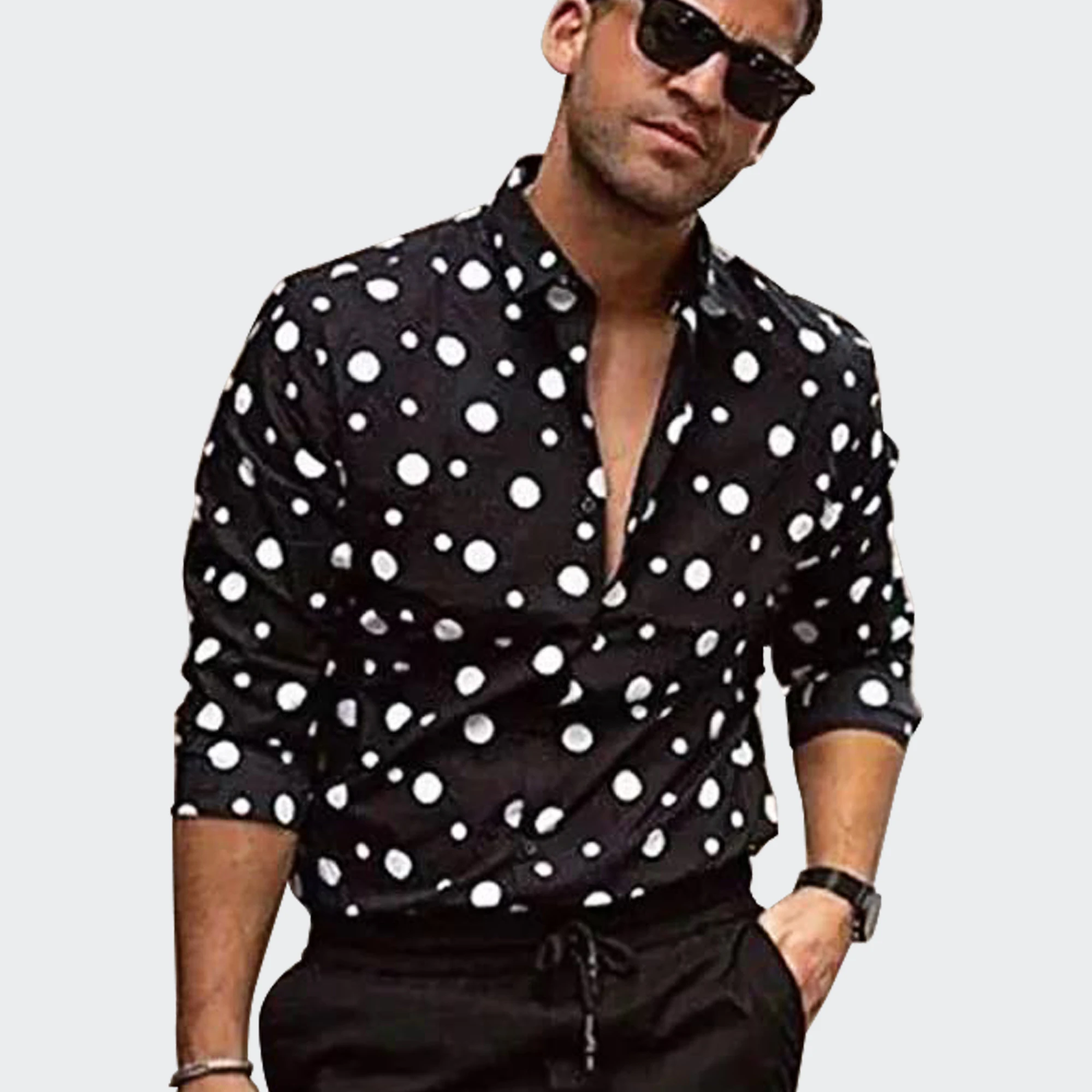 Spotted Pattern New Pattern Men Beach Outfit Polyester/cotton Hawaii Shirt  Wholesale Men's Clothing Shirt Man - Buy Shirts For Men,Man Shirts,Decorative  Pattern Shirt Product on Alibaba.com