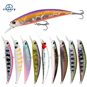 CHEERY Stainless Steel Artificial Hard Bait 110mm/21g Sinking Minnow for Stream Fishing Lifelike Hooks Factory Wholesale – Minnow – view 2