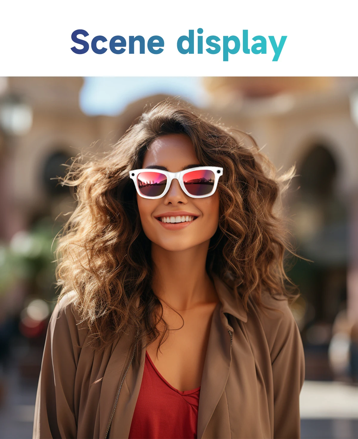 Smart Glasses with Camera ENC Noise Reduction WiFi Image Transmission AI Chatgpt Smart Glasses with Camera and BT Call