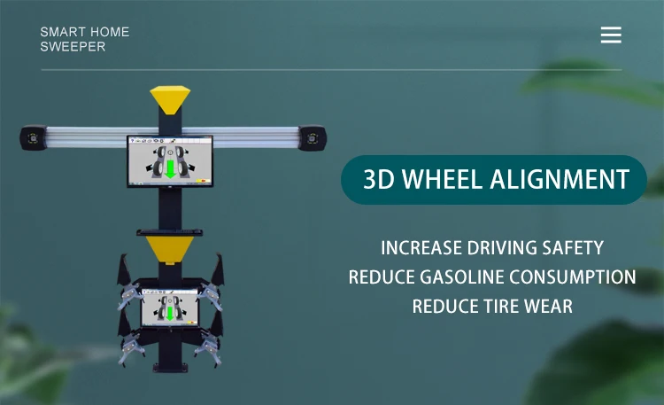 Install on ceiling or wall type with CE certificate <a class='inkey' style='color:blue' href='https://www.orangewish.com/3d-wheel-alignment' target='_blank'>3D Wheel Alignment</a> details