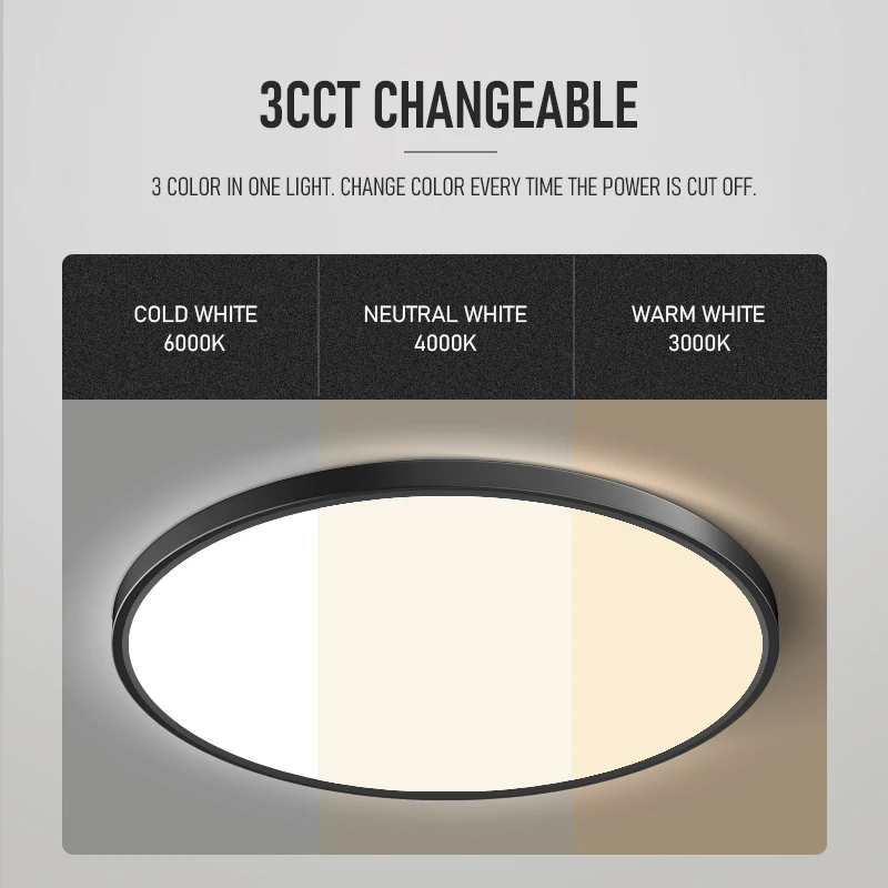 LED Ceiling Lamp for Home Decorate dia switch  Chandelier Ceiling Modern Surface Mounted Ceiling Light for bedroom living room