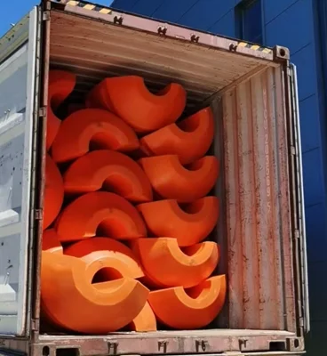 Factory Sale HDPE Dredging Pipe Float Pontoons Floating Plastic Buoy Floater