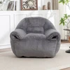 Dark Gray + faux fur + Foam