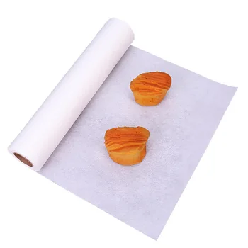 High Quality 5m 10m 20m Kitchen Baked food grade Water Proof oil resistant white unbleached packaging paper