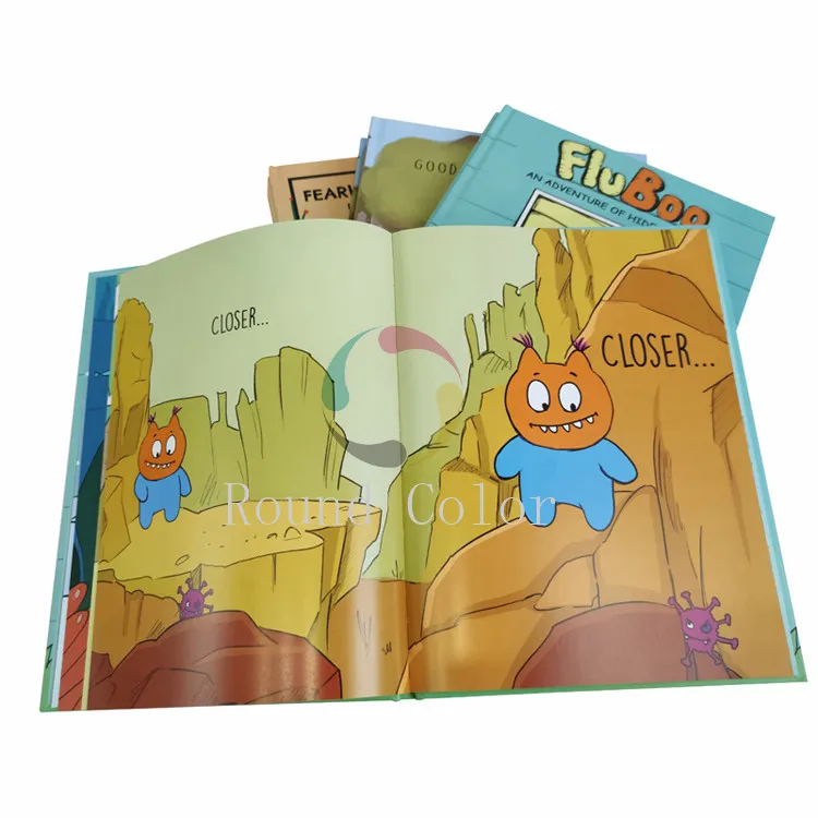 A 5 Embossed test Book Printing Ancient Hard Cover Board Book Printing Children Picture Book Printing