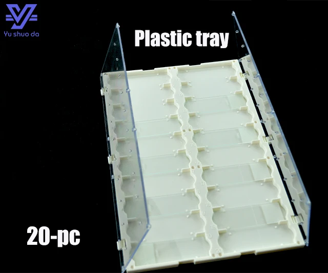 plastic tray for 20 pcs microscope slides
