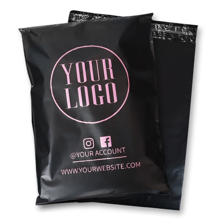 Private Design Recycled LDPE Plastic White Mailers Custom Shipping Bags for Clothing