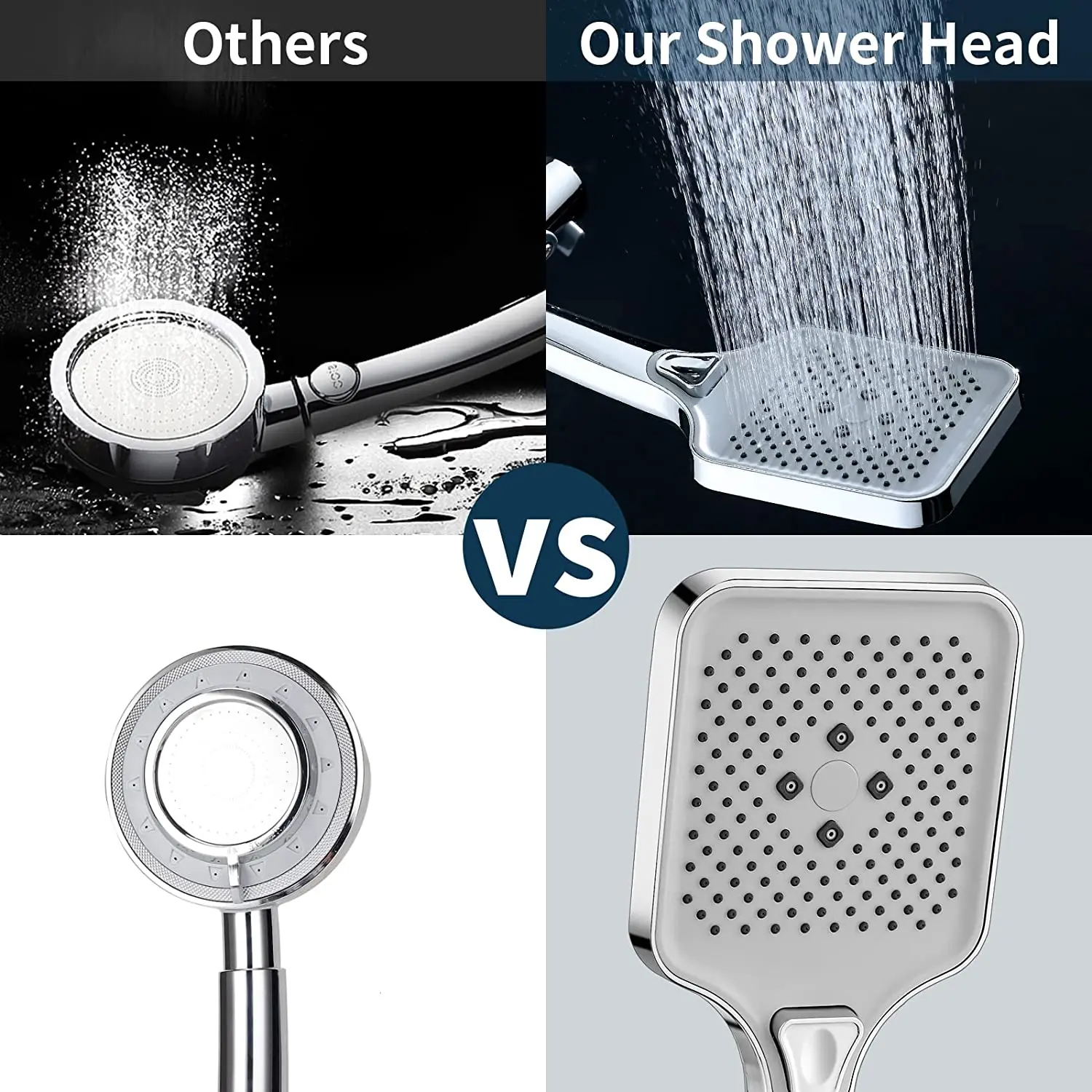 Universal High Pressure Water Saving Shower Head To Increase Pressure ...