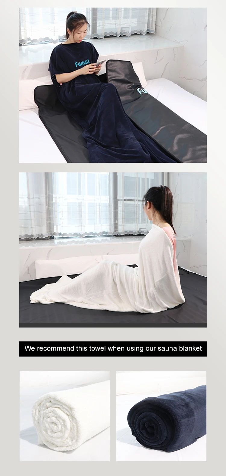 100factory Best Rated Customizable Infrared Sauna Blanket Detox 1 Zone