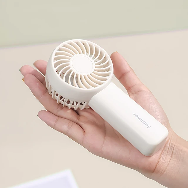 Factory Car Office Home Household Use USB Handheld Air Cooling Electric Plastic Outdoor Rechargeable Mini Battery Fan