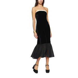 Custom High Quality  Summer Causal Dress Off-the-shoulder  slip Shoulderless Slim Fit Bodycon Wrap Long Party Dresses for Women