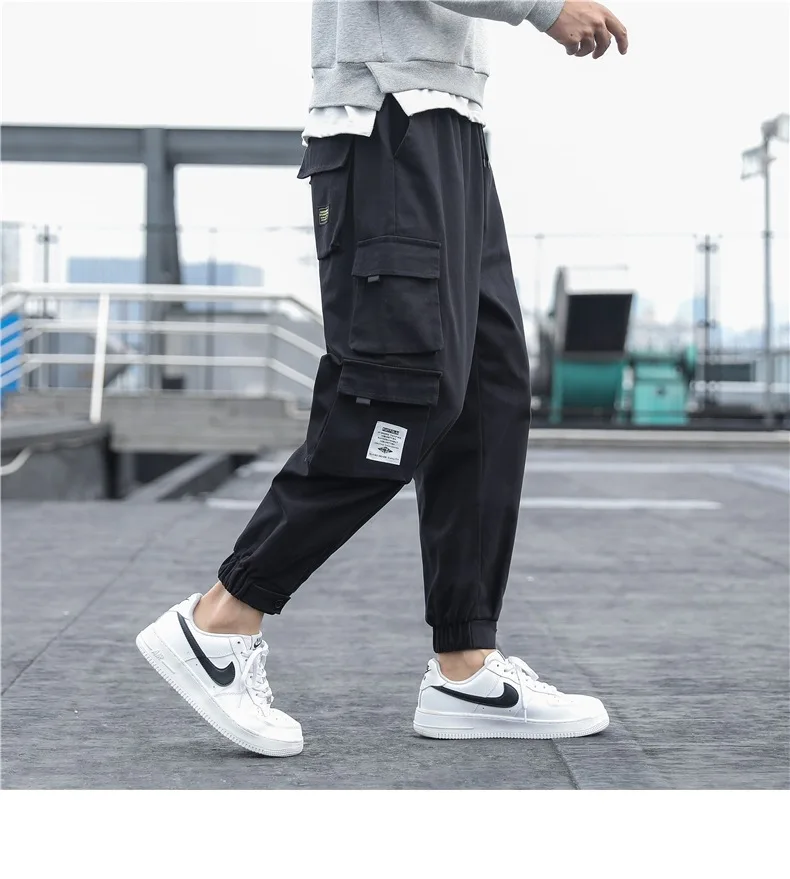 2022 Nuovo Stile Tuta Da Uomo Giovanile Cravatta-gamba Pantaloni Da Uomo In  Cotone Nove Punti Casual Pantaloni Giacca Da Uomo - Buy Pantaloni Casual Da  Uomo A Nove Punti,Pantaloni Tascabili Grandi,Tute Alla