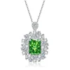 Single pendant+OShaped chain (green)