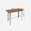 Haute table en bois (120*60*105)