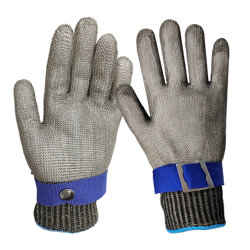 A9 Cut Resistant Glove Food Grade Stainless Steel Wire Mesh Metal ...