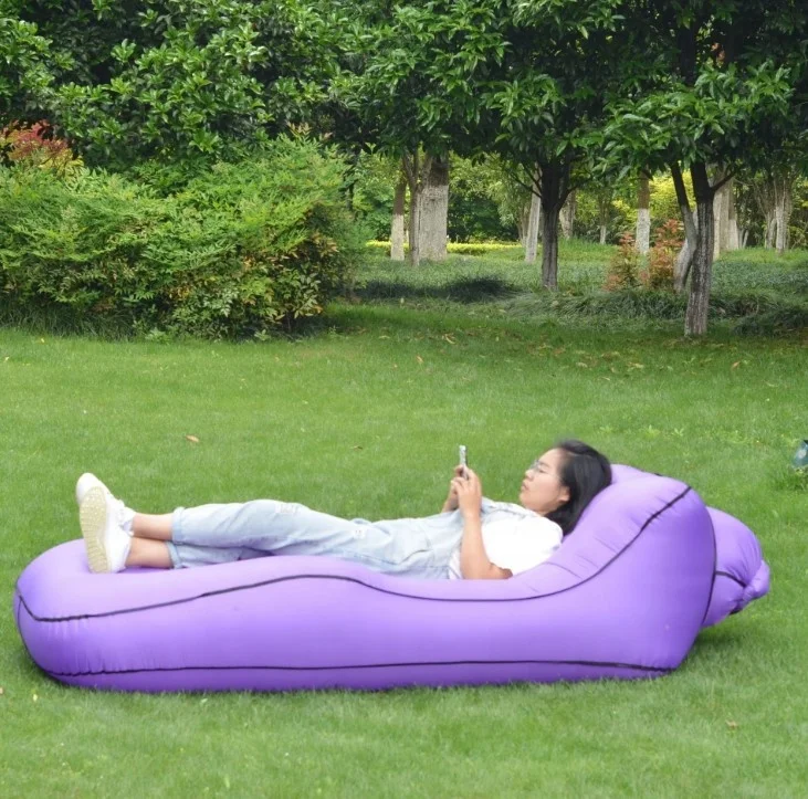Camping Inflatable Sleeping Bag Air Lounger Couch Mattress Lazy Sofa Bed-Portable Outdoor Sleeping Gear - Image 5