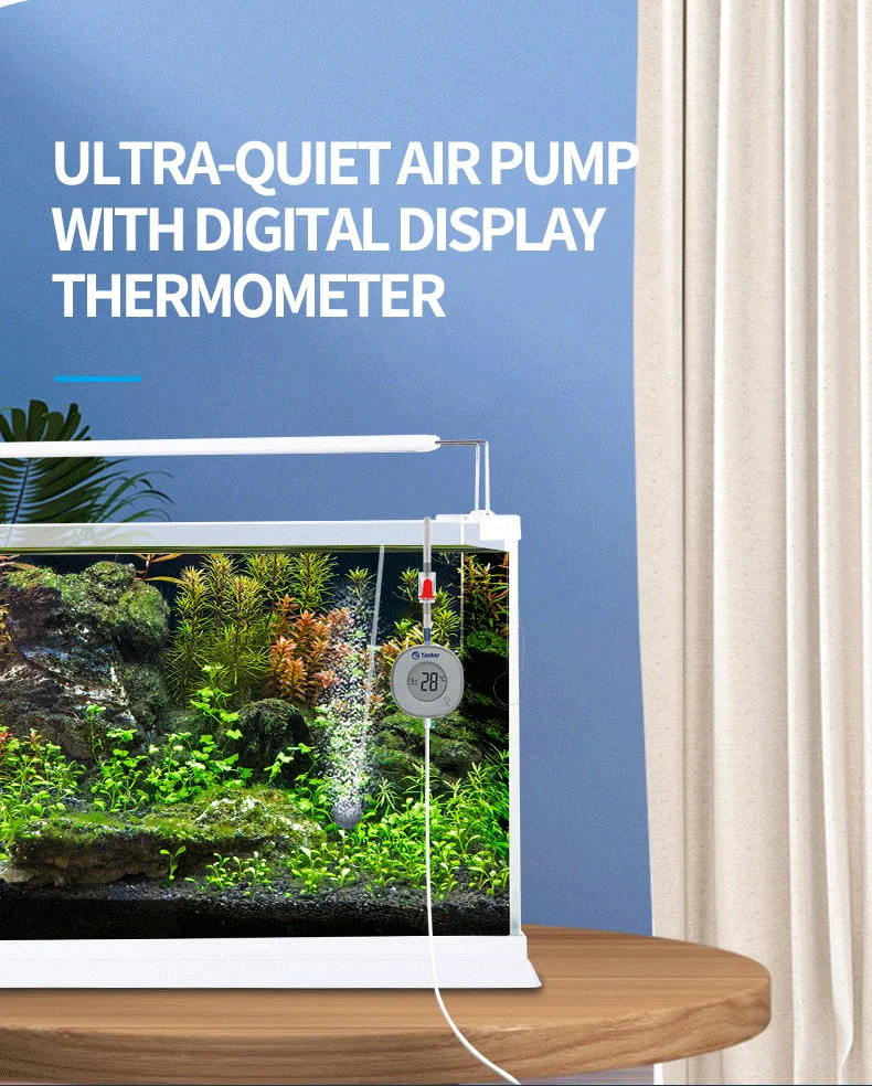 Yaubay Ap02 Aquarium Accessories Ultraquiet Air Pump With Digital