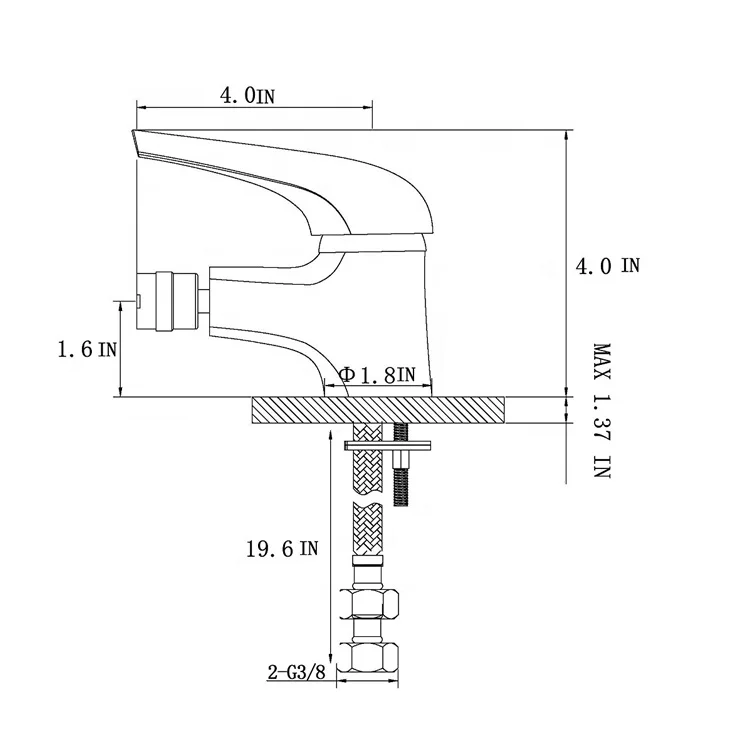 Современный дизайн ванная комната итальянский стиль Однорычажный цинковый мягкий смеситель для
