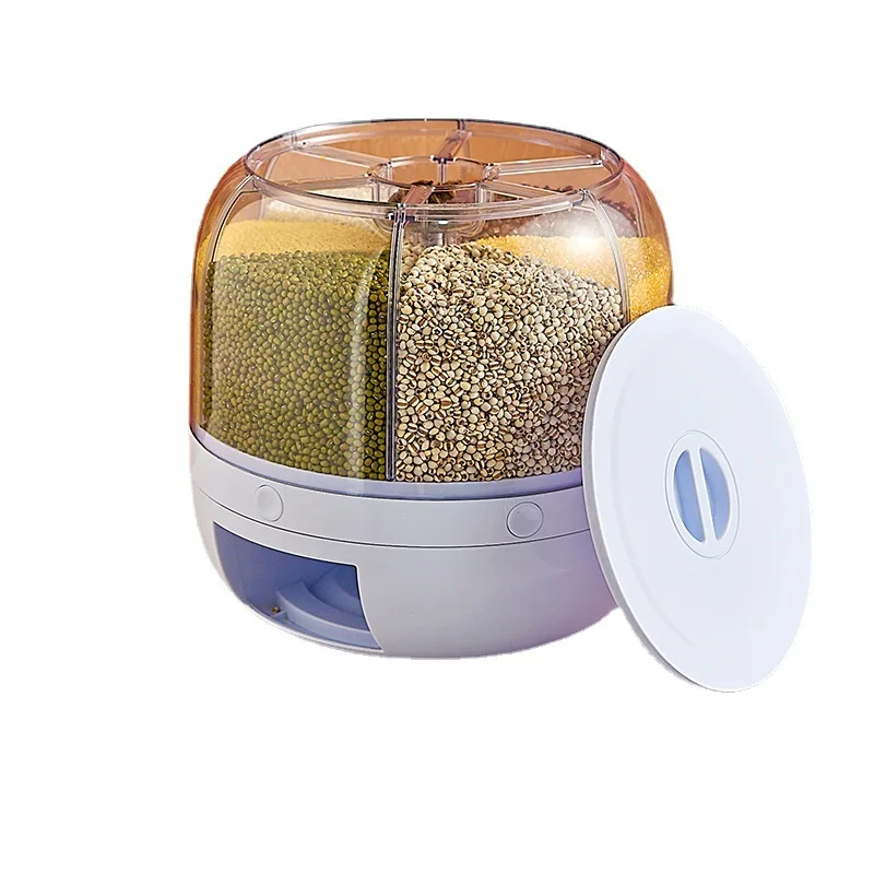PASSI Organizer rotondo per pane, bagels, contenitori da cucina impilabili con grande capacità e coperchio ermetico per pane, bagel, frutta, noci