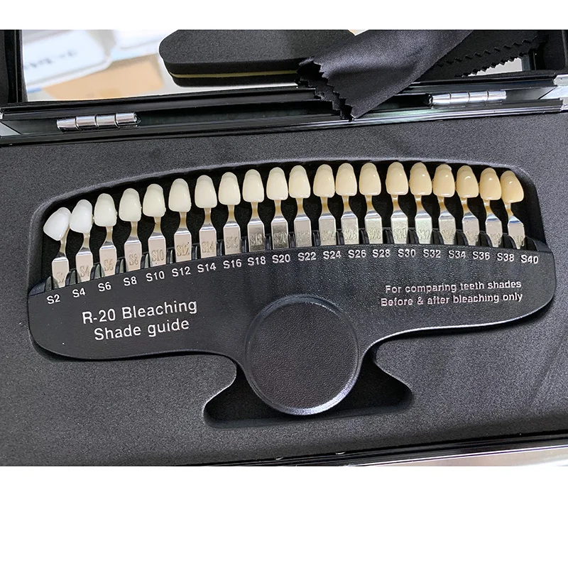 teeth whitening shade guide tooth bleaching shade