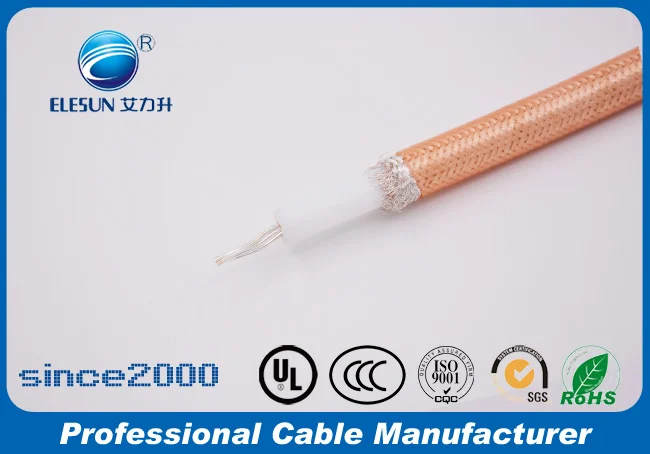 Fábrica de cable coaxial de baja pérdida de 50 ohmios Rg393