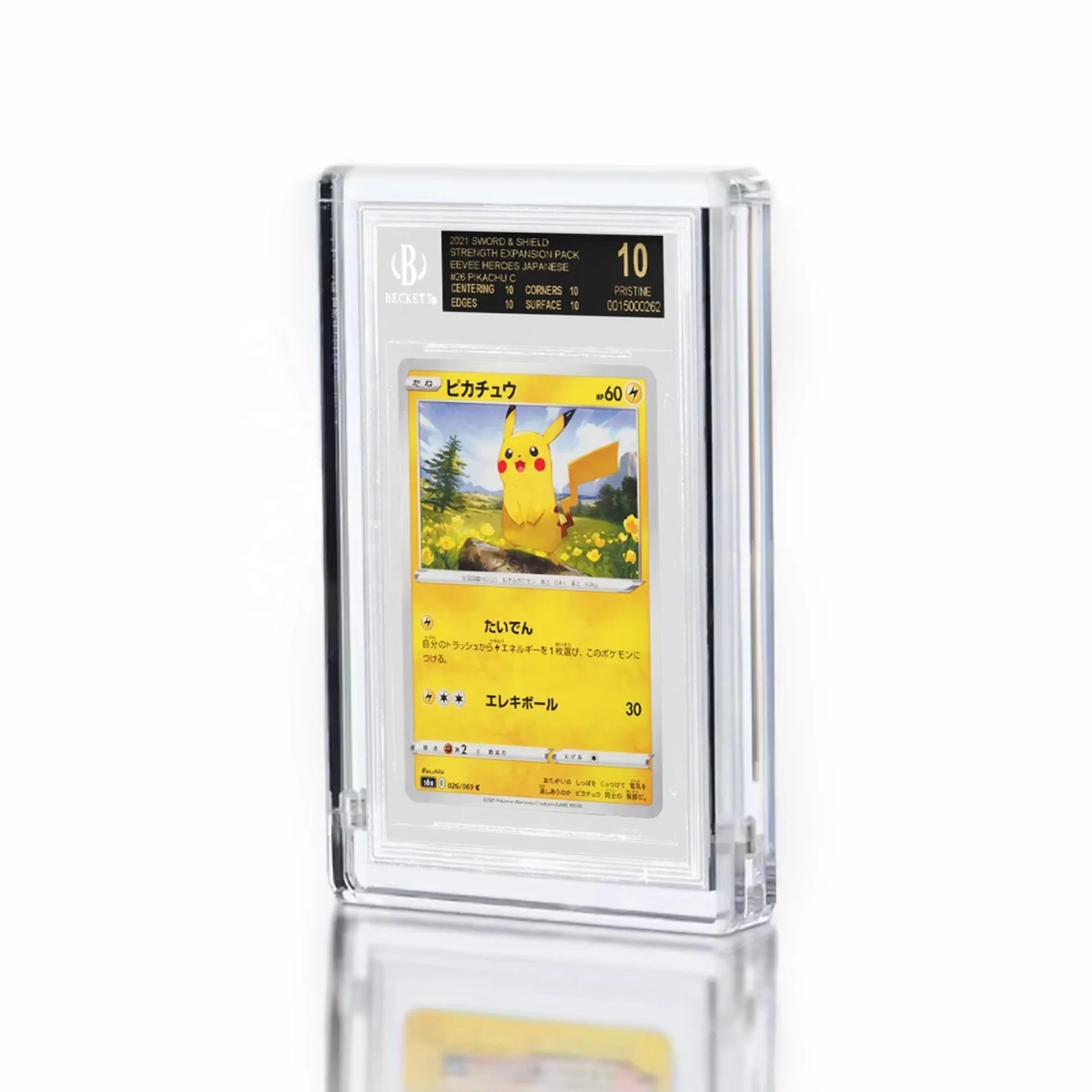 UV Protection Acrylic Graded Card Slab Case For Pokemon PSA CGC Protection Box 35PT Magnetic Trading Sports Cards Storage Holder