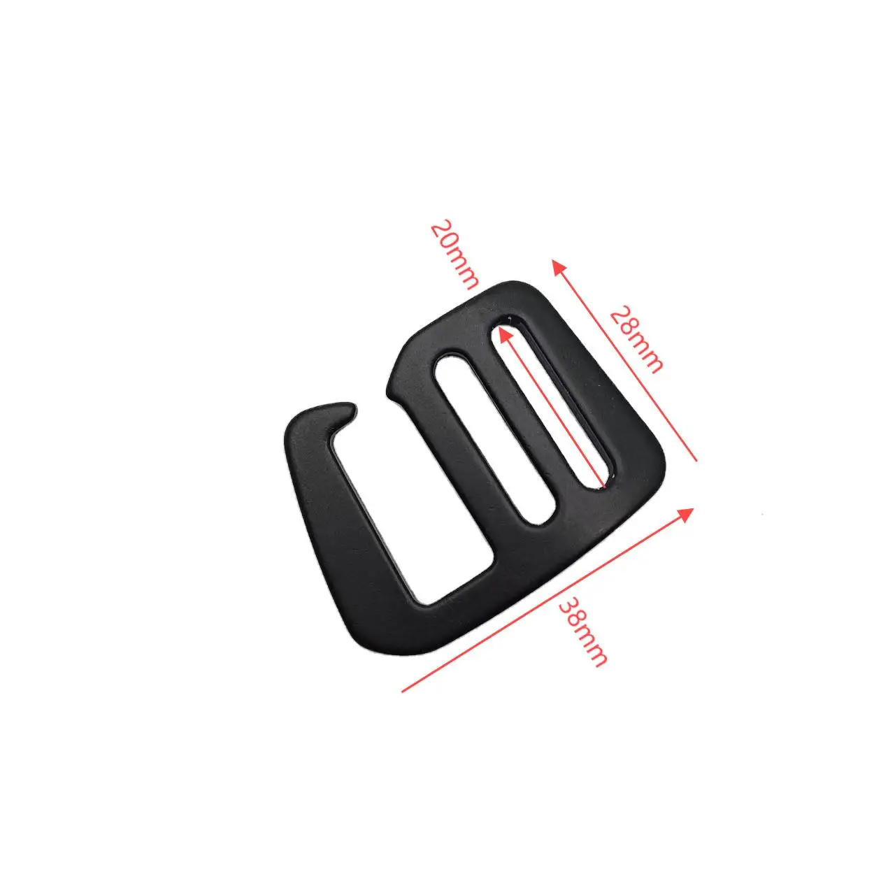 20mm Aluminum Backpack Webbing Strap Buckles Adjustable G Buckle for Bag Accessories