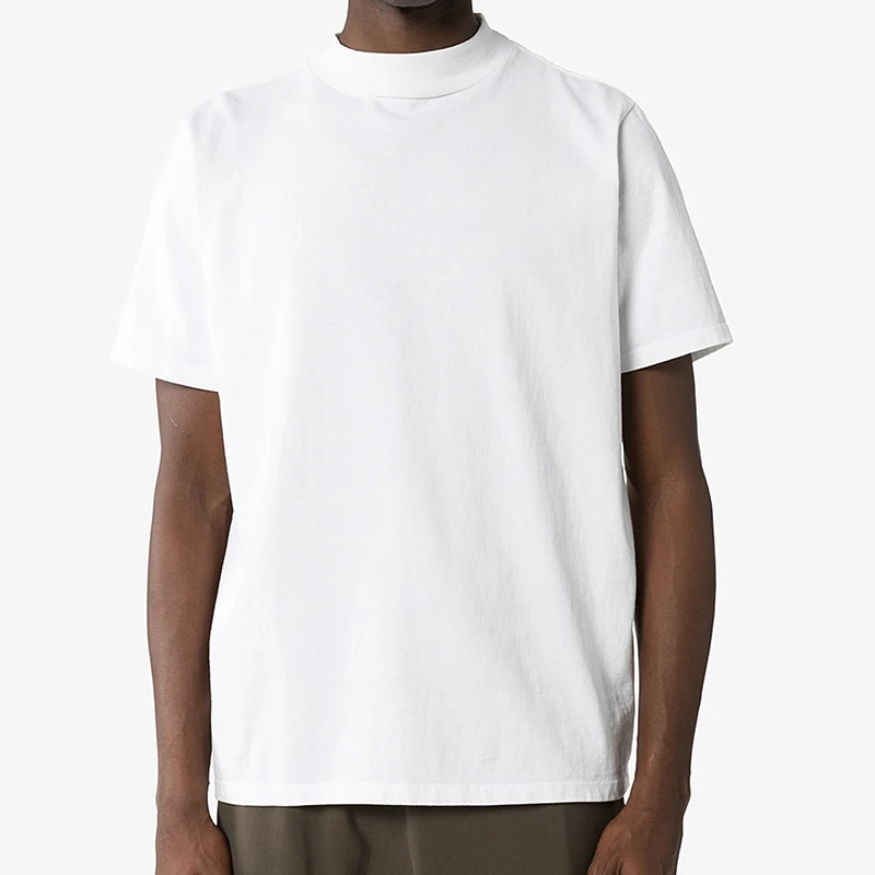Wholesale high quality heavyweight mock classic white tee shirts From m.alibaba.com
