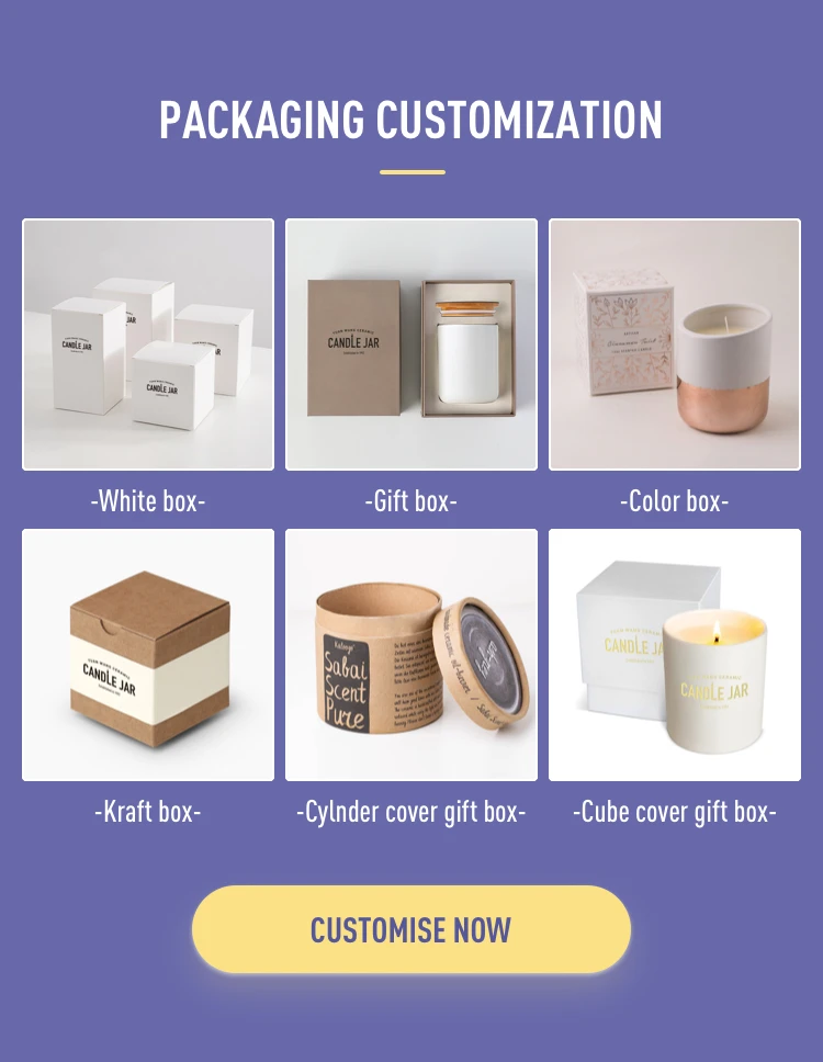 Yuanwang Nordic Matte Custom Ceramic Unique Candle Jars Wholesale