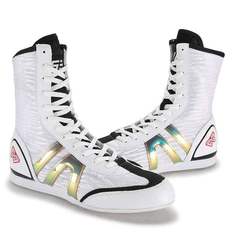 Boxing Shoes with Breathable Mesh and Durable Rubber Sole