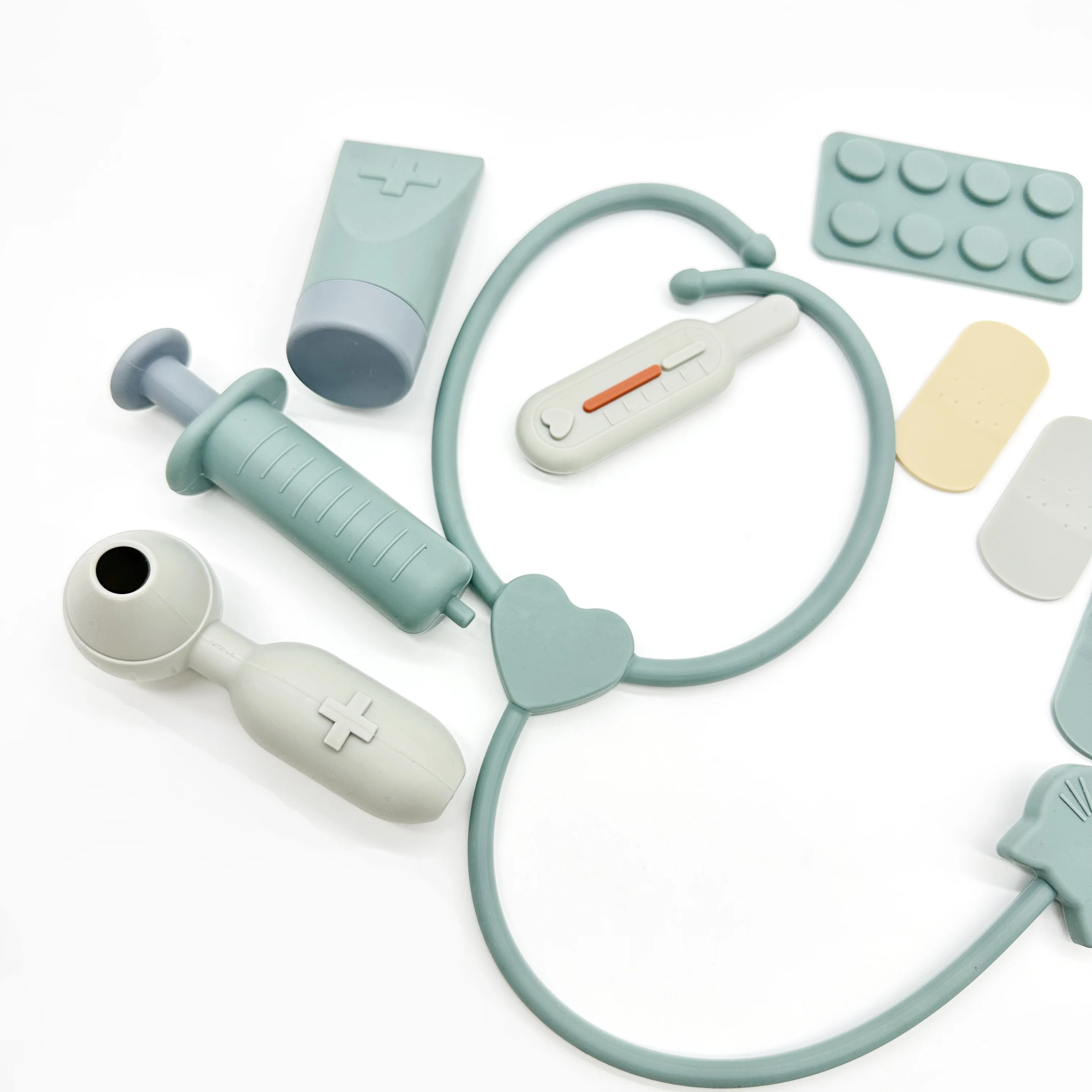 Оптовая продажа безбпа силиконовый игровой комплект для доктора ролевая игрушка детей