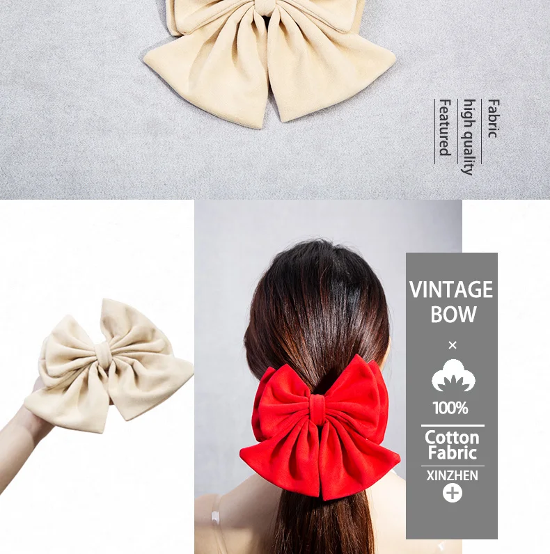 Black edge floral bow large intestine hair ring high-end sense of hair  rubber band head rope does not hurt hair hair accessories - AliExpress