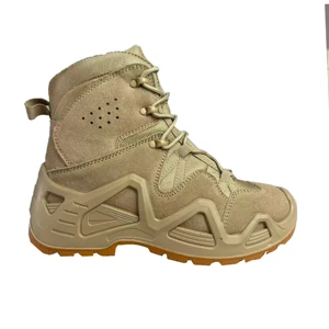 Factory High Top Work Boots Durable PU Rubber Comfortable EVA Suede Cow Leather Hiking Outdoor Tactical Boots for Men