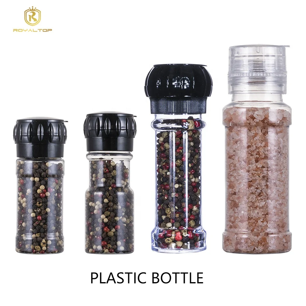 ZHA & CO. Portable Spice Grinder for Kitchen | Leak Proof Mini Seasoning  Bottles | Spice Grinder with Funnel | For Travel and Camping Spice Mill Set