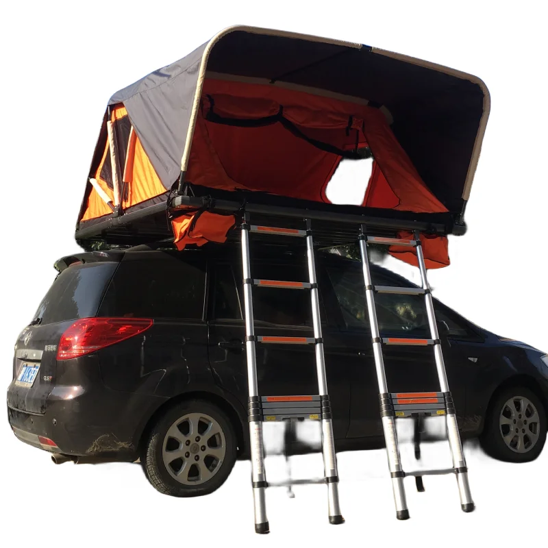 オレンジ色のソフトルーフトップテント（ダブルラダー付き）| Alibaba.com