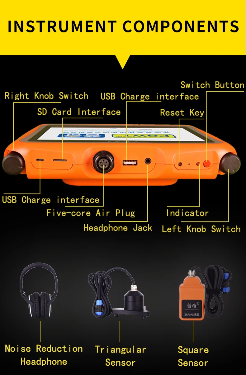 Cheap Pipe Leak Detector Water Leak Detector Water Pipeline Acoustic