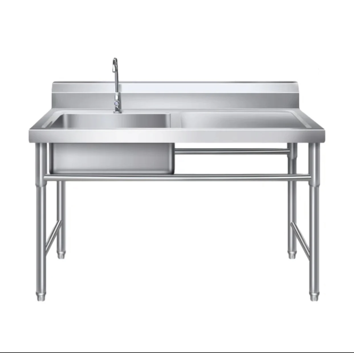 Commercial Freestanding Stainless Steel Restaurant Kitchen Single ...