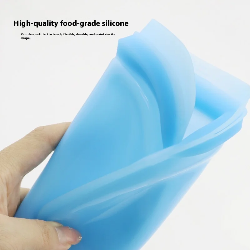 Modern Design Food Grade Silicone Storage Bag Sealed Fresh-keeping for Fruits Vegetables Foods in Kitchen Refrigerator details