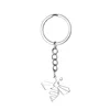 Stainless steel bee keychain