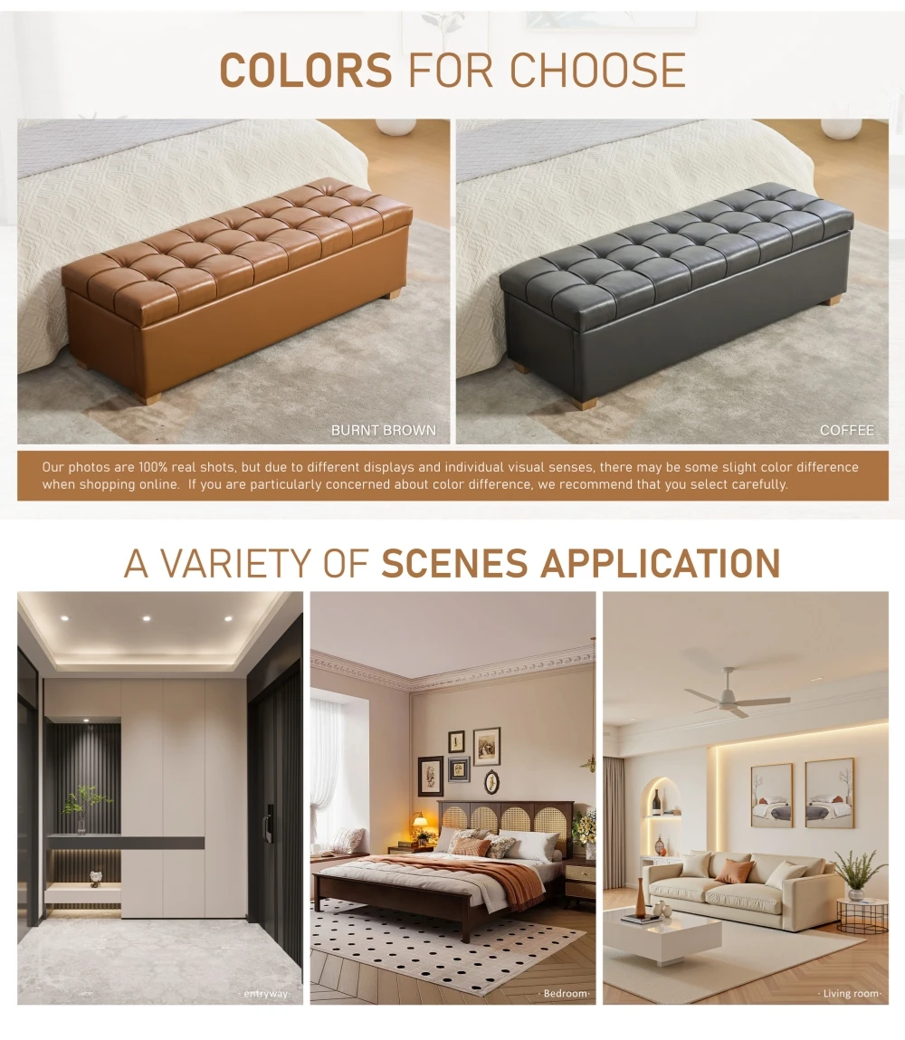 Elvarenae Valenne Tufted Storage Bench — product detail