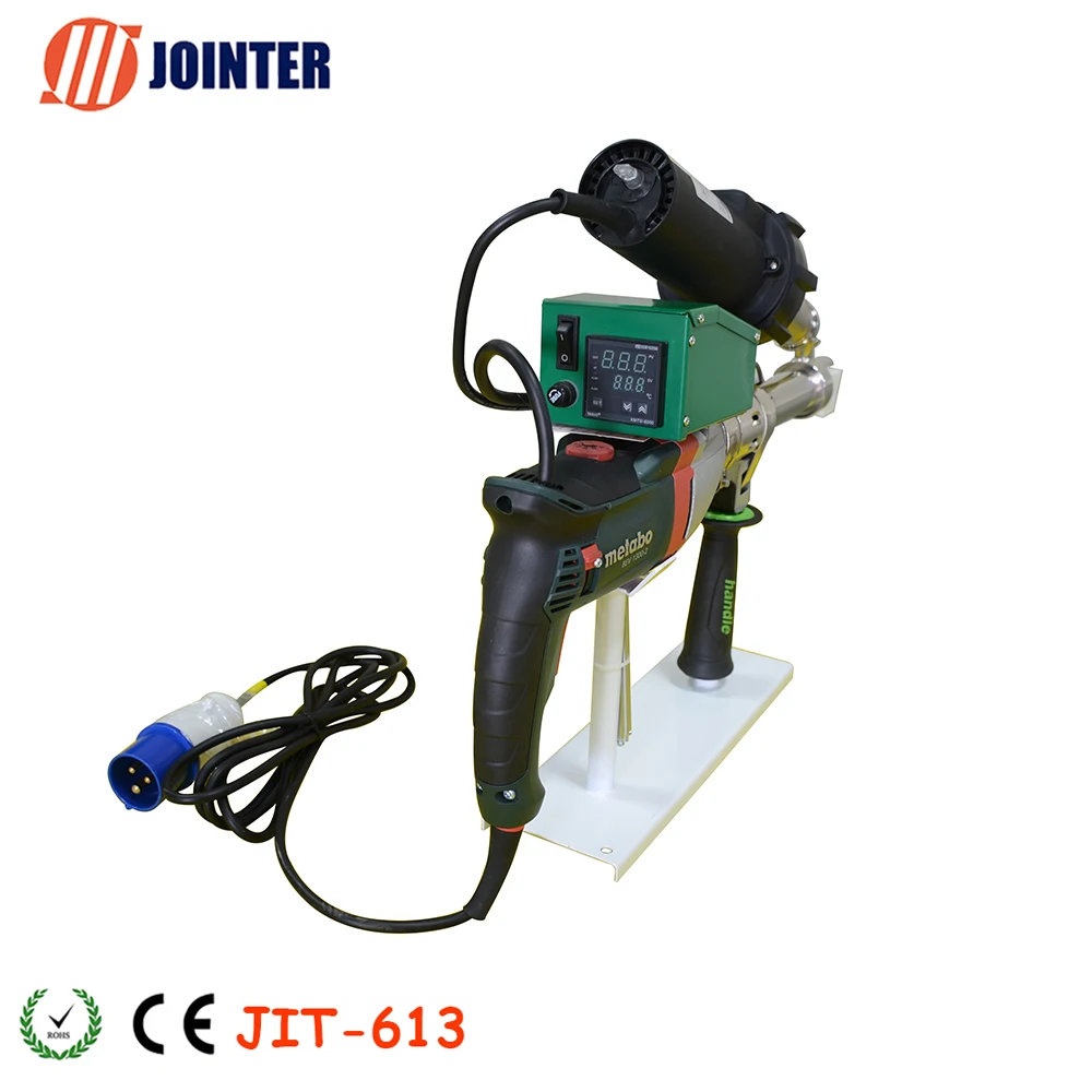 3800W Powerful HDPE PP Hand Held Plastic Extruder with German Drill