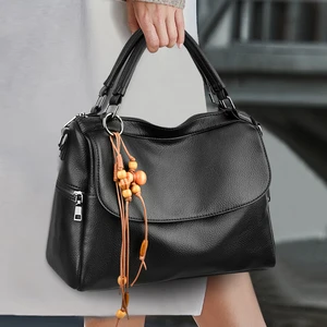 Light Luxury Women's Bags Lucky Gourd Pendants Trendy Women's Shoulder Bags Soft Leather Handbags Crossbody Bags for Women