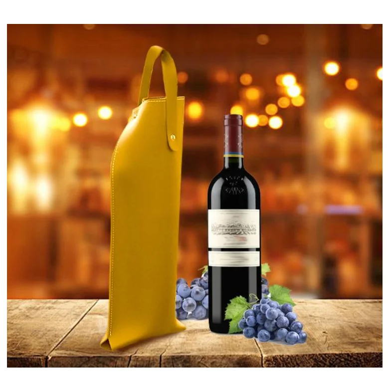 Double Layered Wine Champagne Tote Carrier Reusable Folding Gift