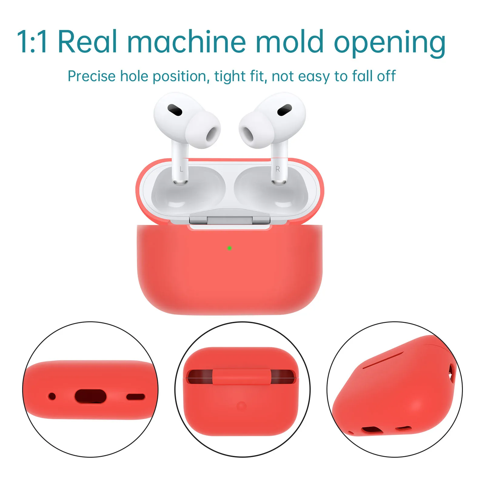 Оптовая продажа тонкий чехол для Airpods Pro 2 силиконовый защитный