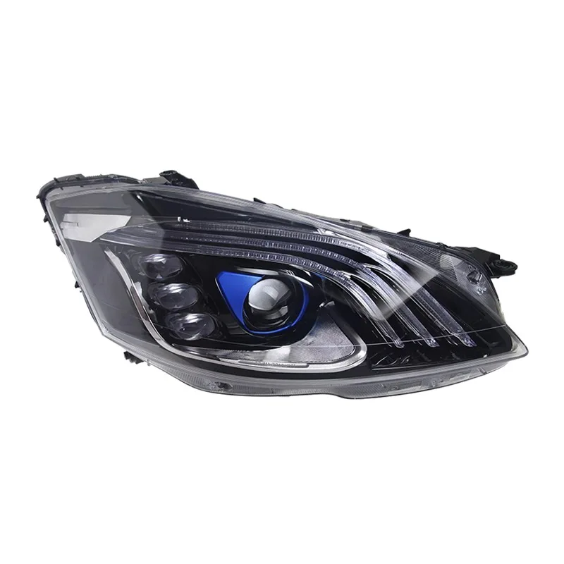 2006-2012  S-Class W221 Front Daytime Turn Signal Lamp Assembly Modified Three Bars LED Lens 12V New Condition Bulb