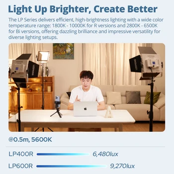GODOX Litemons LED Panel Light LP400R/Bi LP600R/Bi LP1200R/Bi LED Dimmable High Brightness Photography Fill Light Control Studio detail image