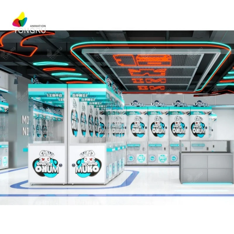 Profitable Coin Operated Vending Machine Crane Machines Plush Toy Prize