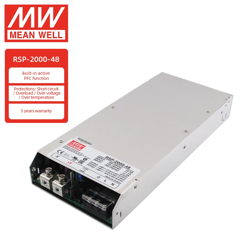 Meanwell高電圧電源2000 RSP-2000-48 2000W 48V 42A cctv ACDC