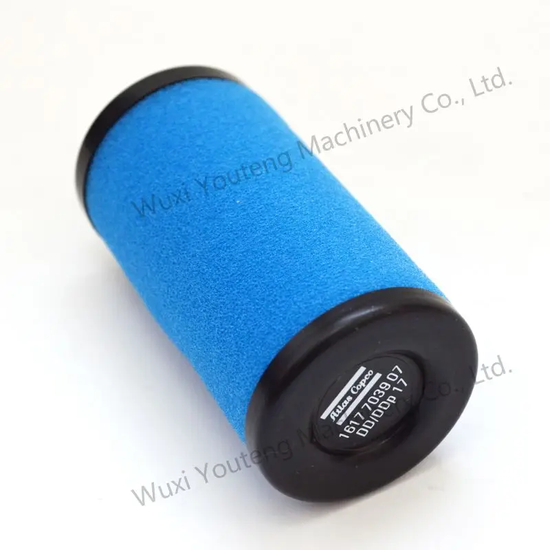 Atlas Copco Compatible DD DDP17 Cylinder Inline Air Compressor Filter Model 1617703907/2901061300
